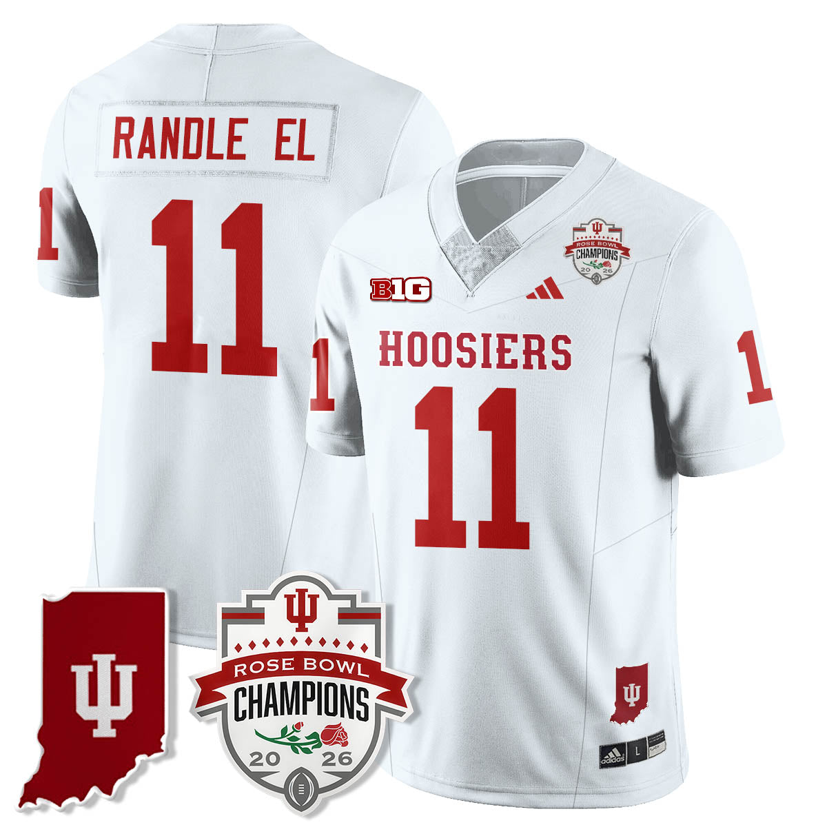 Indiana H Vapor Limited Football Jersey - Rose Bowl Champions - All Stitched