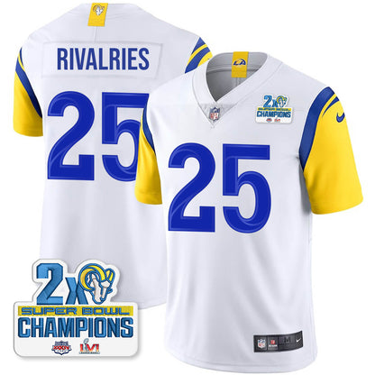 LAR 2-Time Champions Patch Vapor Limited Jersey - All Stitched