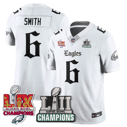 PHI 'Gothic Philly' LII-LIX Super Bowl Champions Vapor Limited Jersey - All Stitched