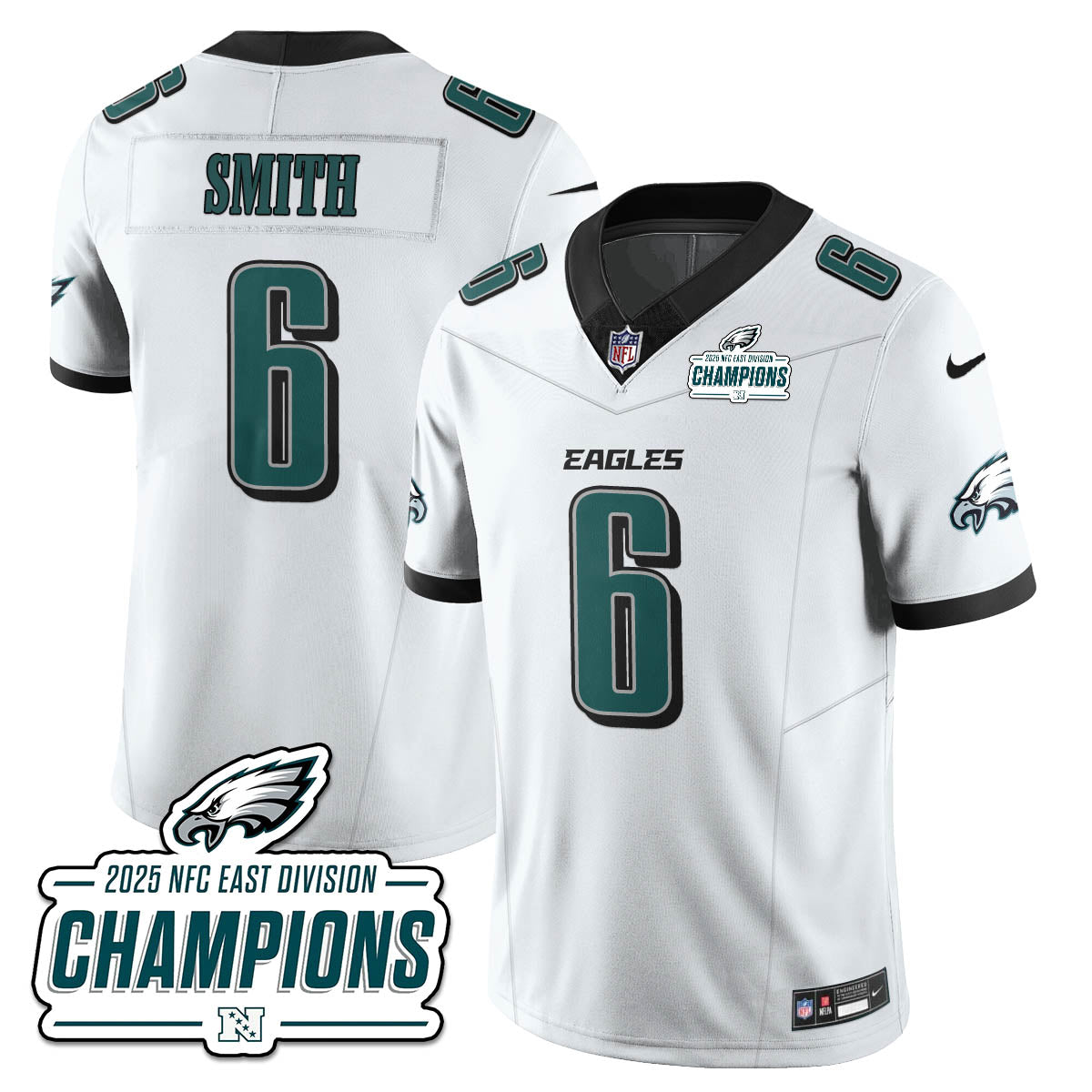 PHI NFC East Champions Vapor Limited Jersey - All Stitched
