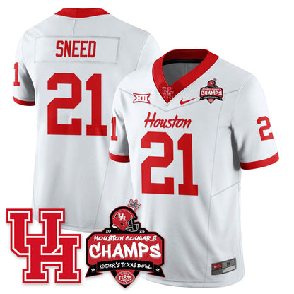 HCG Football 2025 Kinder's Texas Bowl Champions Jersey - All Stitched