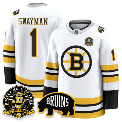 BOS Premium Hockey Jersey - Zdeno Chara HOF - All Stitched