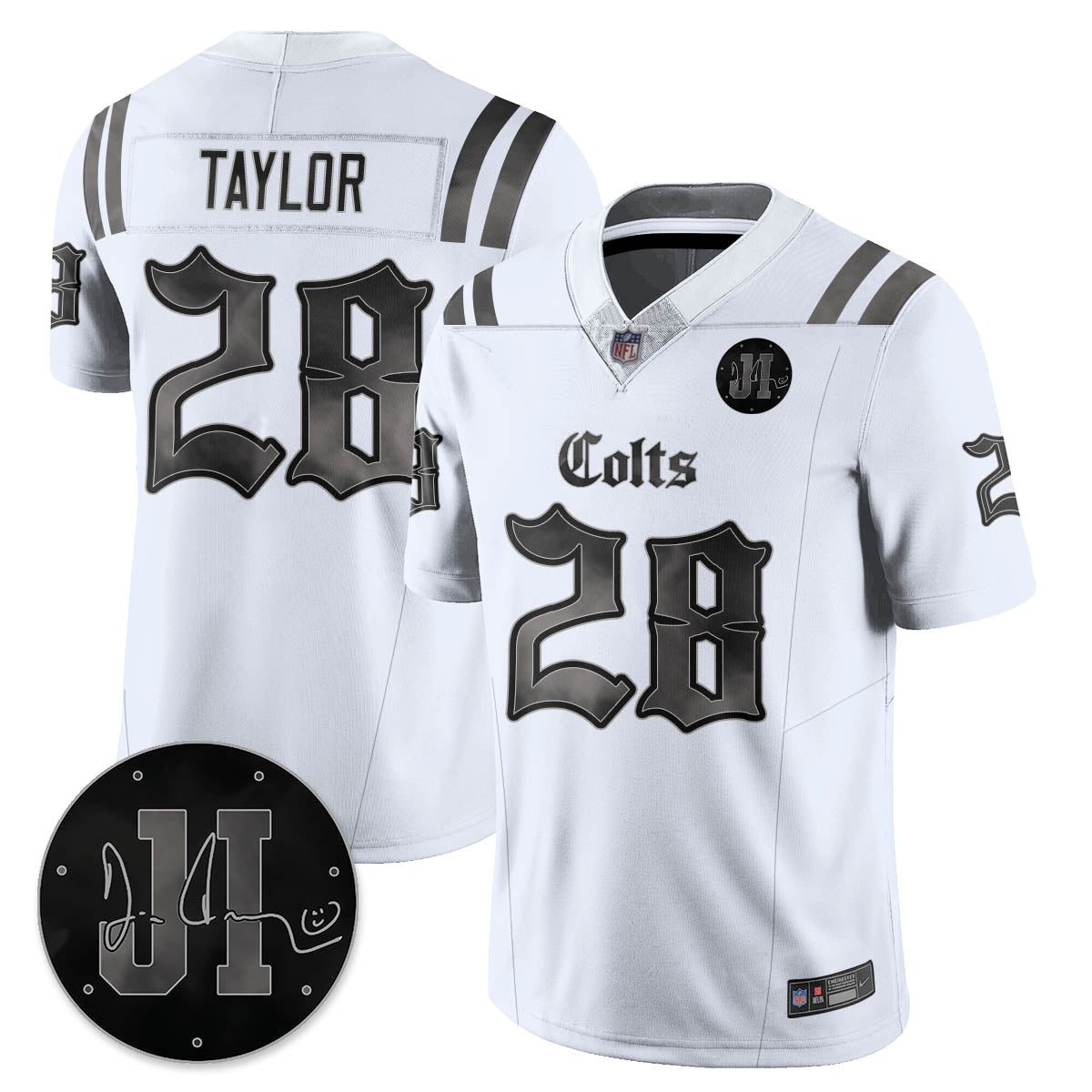 IND 'Dark Gothic' Vapor Limited Jersey - Jim Irsay Patch - All Stitched