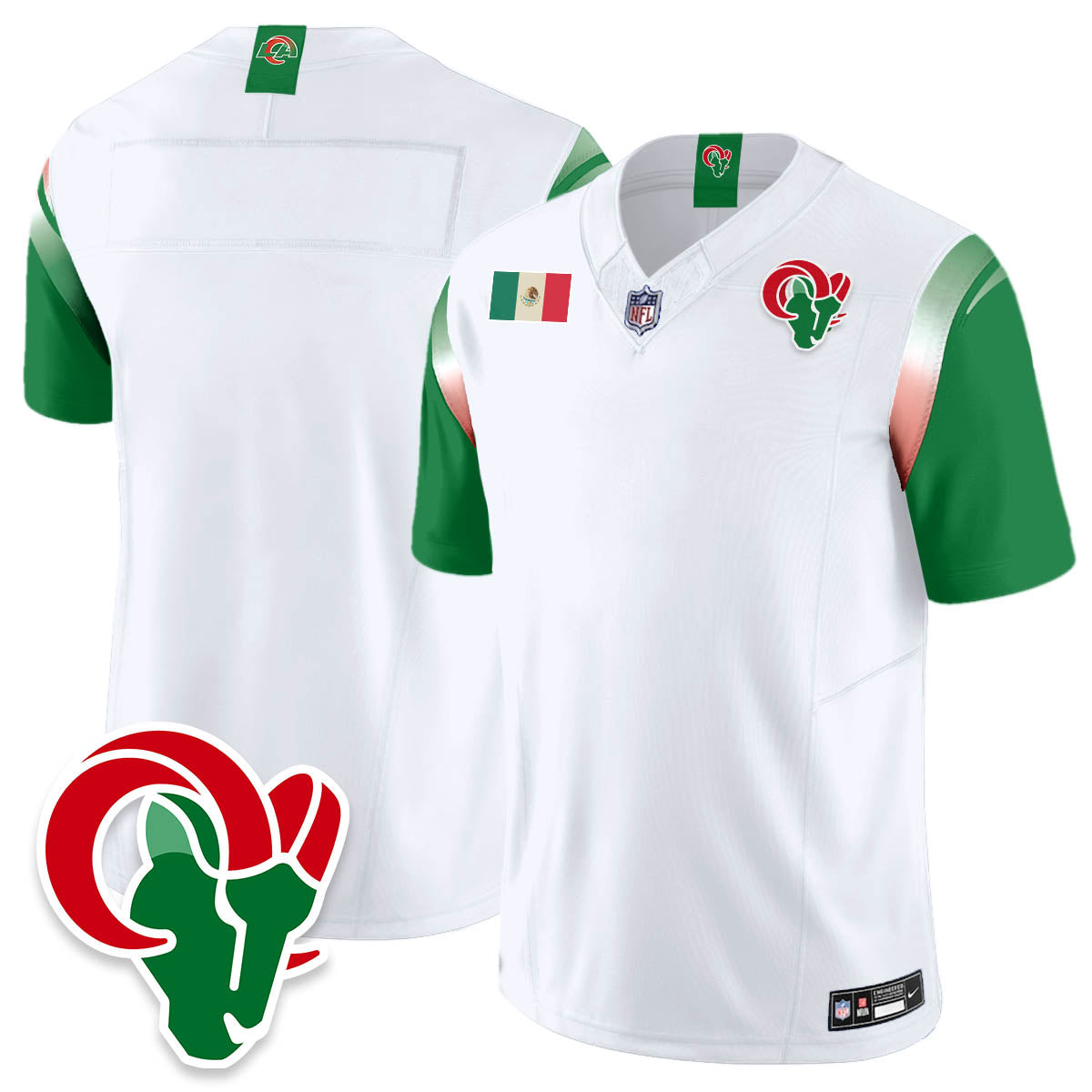 LAR Mexico Vapor Limited Jersey - All Stitched
