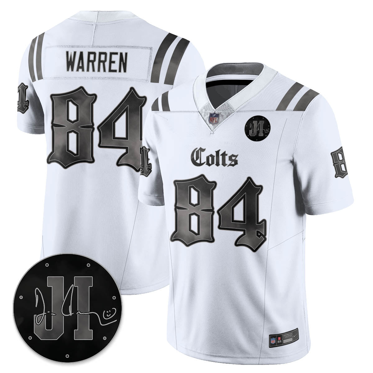 IND 'Dark Gothic' Vapor Limited Jersey - Jim Irsay Patch - All Stitched