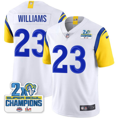 LAR 2-Time Champions Patch Vapor Limited Jersey - All Stitched 1