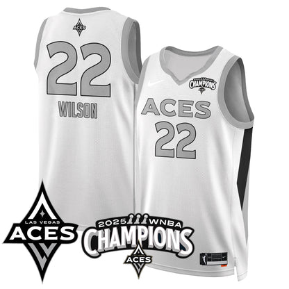 Las Vegas Aces 2025 WNBA Championship Jersey - All Stitched