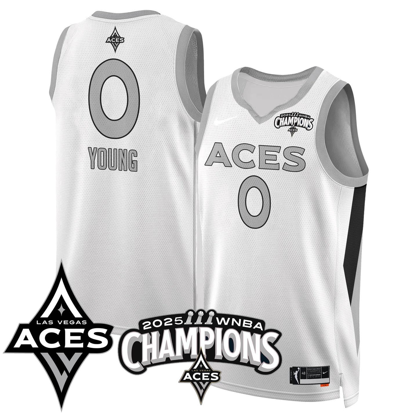 Las Vegas Aces 2025 WNBA Championship Jersey - All Stitched