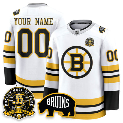 BOS Premium Hockey Jersey - Zdeno Chara HOF - All Stitched