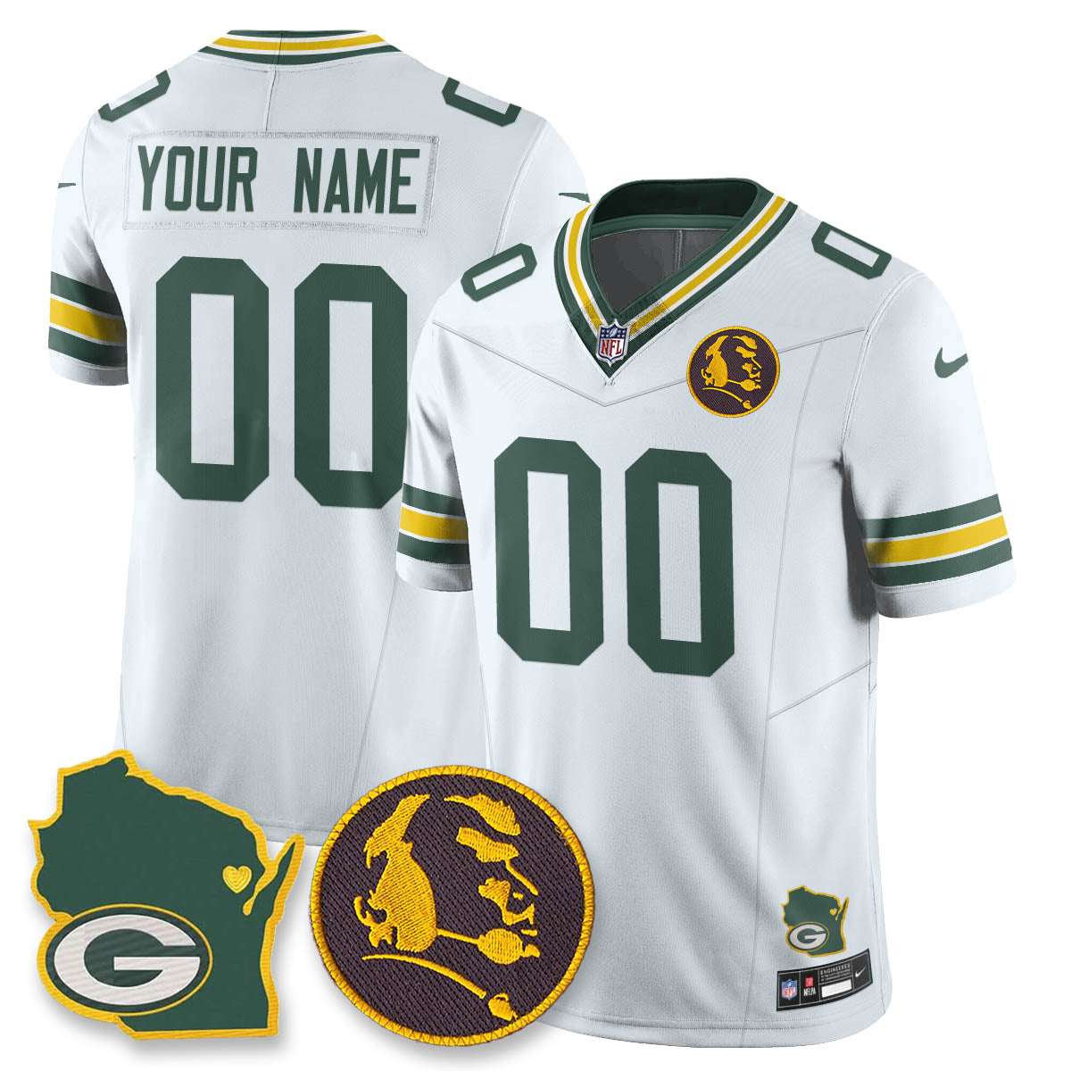 GB Vapor Limited Jersey - John Madden Patch - All Stitched