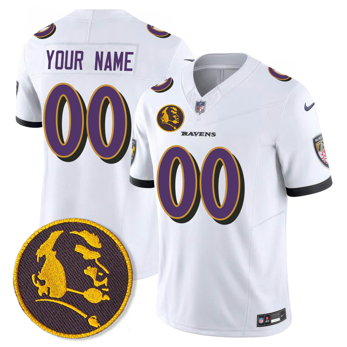 Custom BAL Vapor Limited Jersey - John Madden Patch - All Stitched