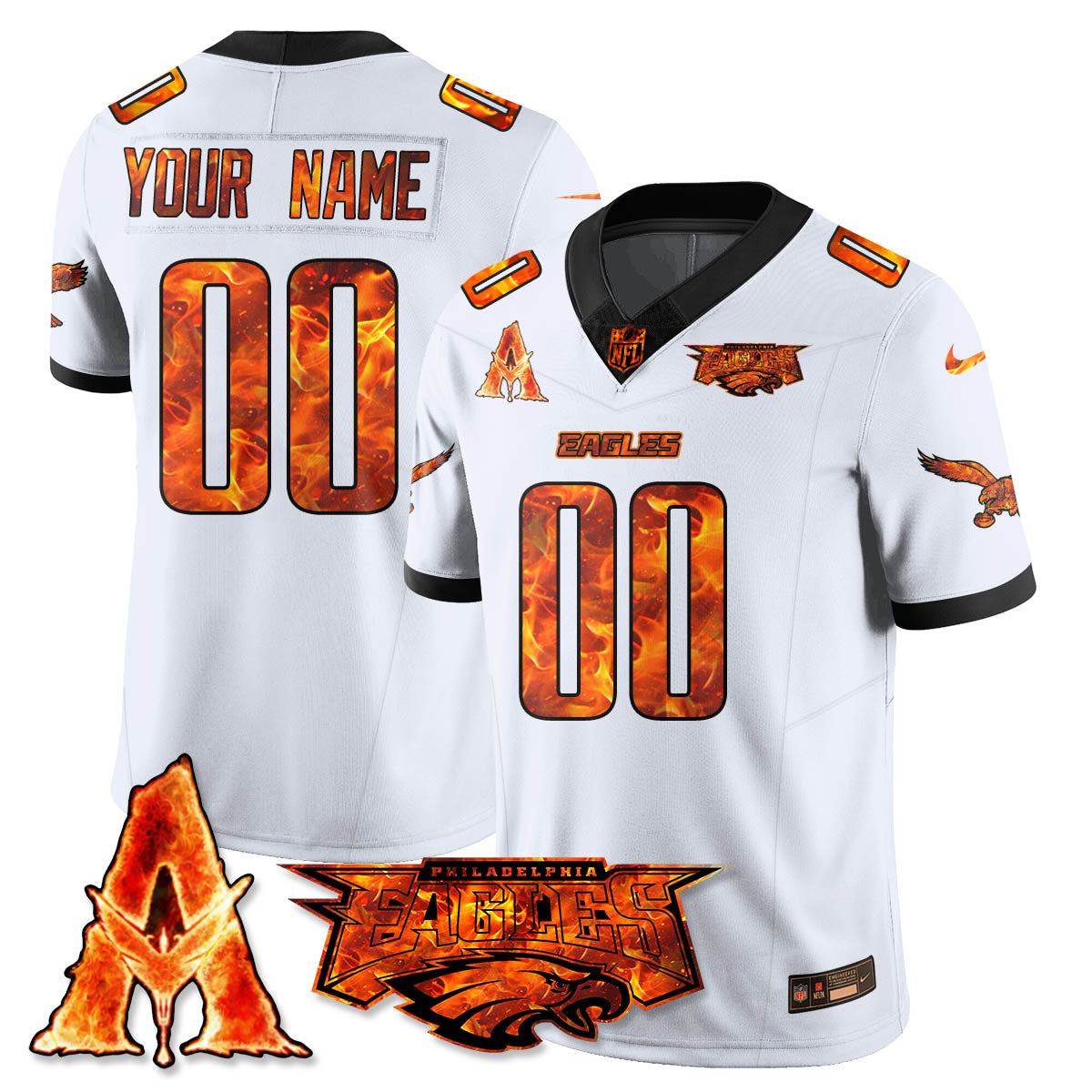 PHI x Avatar 3 Fire and Ash Custom Jersey - Stitched