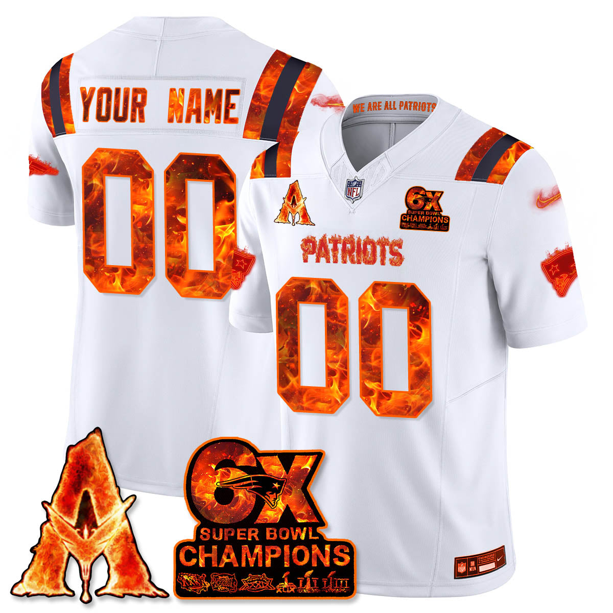 NE x Avatar 3 Fire and Ash Jersey - Stitched