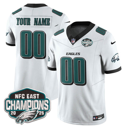 PHI NFC East Champions Vapor Limited Custom Jersey - All Stitched