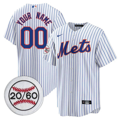 New York Mets Limited Custom Jersey -  Amazing Patch - All Stitched