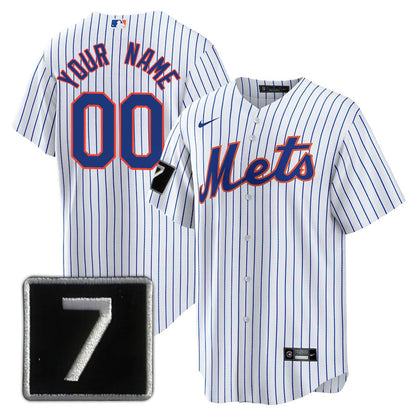 New York Mets Limited Custom Jersey -  Amazing Patch - All Stitched