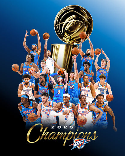 Oklahoma City Thunder Jersey - Trophy + Final Patch - All Stitched