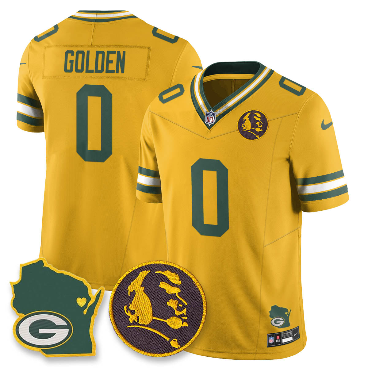 GB Vapor Limited Jersey - John Madden Patch - All Stitched