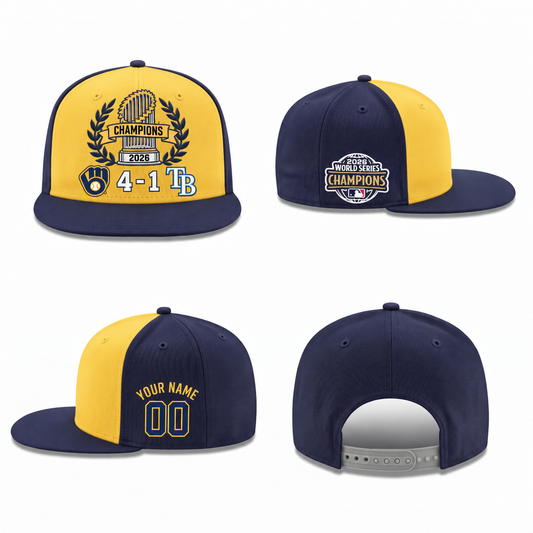 MIL 2026 World Series Champions Personalized Snapback Cap - Printed (tt) V7