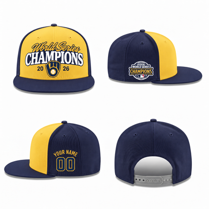 MIL 2026 World Series Champions Personalized Snapback Cap - Printed V6