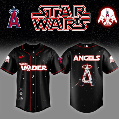Los Angeles Angels x Stars Wars Darth Vader Night Baseball Jersey Editions Limited v2
