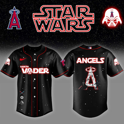 Los Angeles Angels x Stars Wars Darth Vader Night Baseball Jersey Editions Limited v2