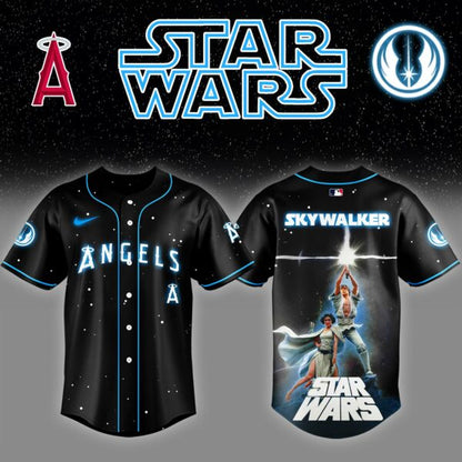 Los Angeles Angels x Stars Luke Skywalker Game Night Baseball Jersey Editions Limited v4