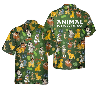 Mickey And Friends Animal Kingdom Hawaiian Shirt- 406TTHS120