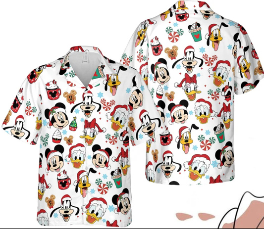 Mouse And Friends Christmas Candy Hawaiian Shirt- 406TTHS169