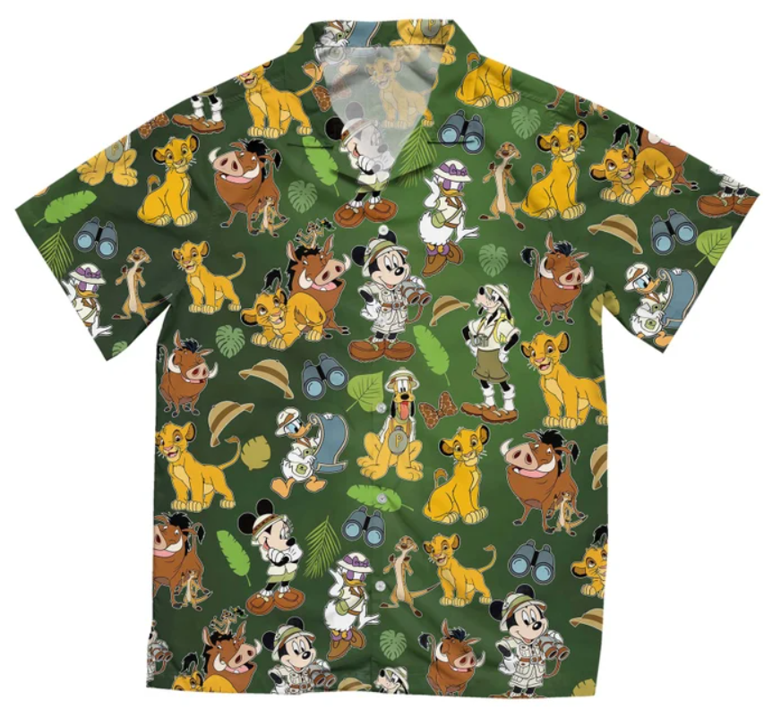 Mickey And Friends Animal Kingdom Hawaiian Shirt- 406TTHS120