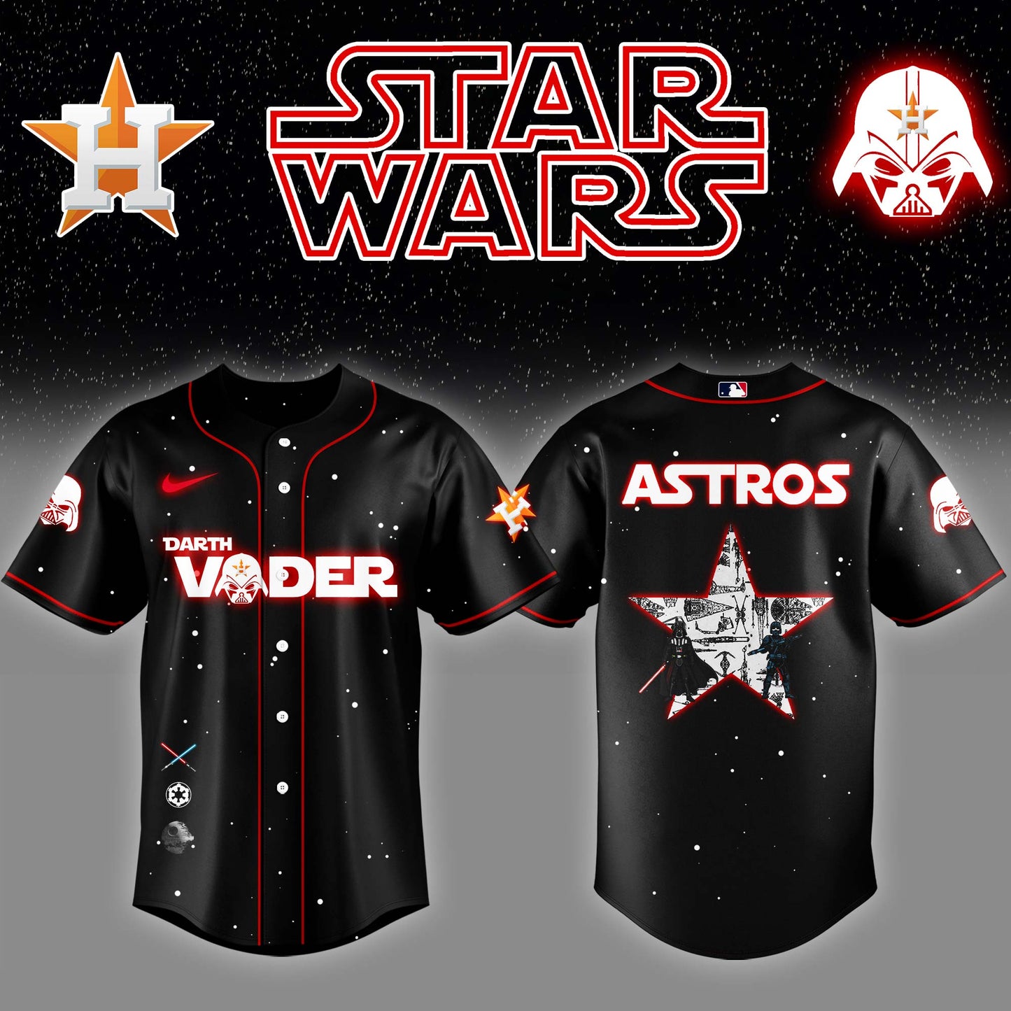 .Houston Astros x Stars Wars Darth Vader Night Baseball Jersey Editions Limited v2