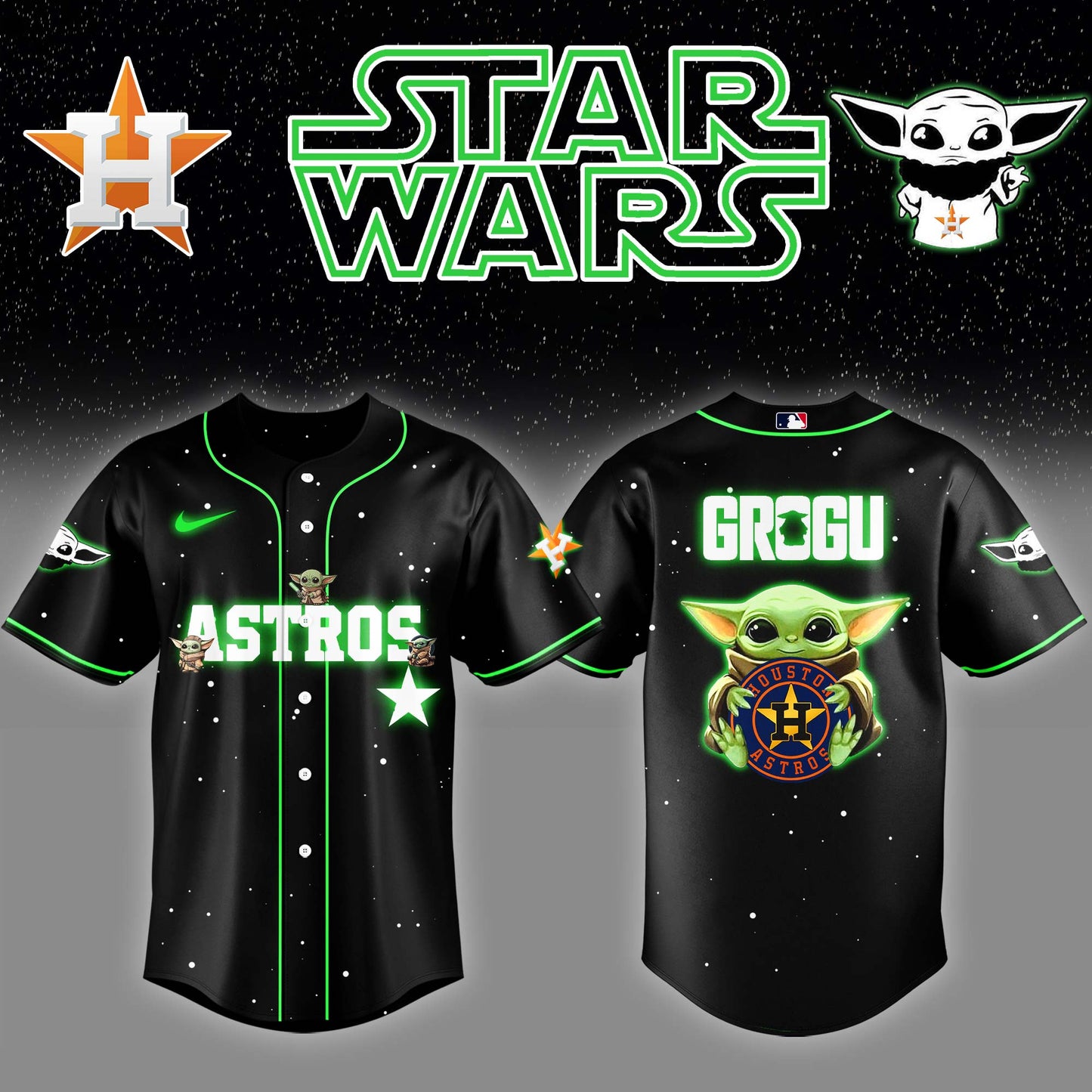 .Houston Astros x Stars Wars Grogu Night Baseball Jersey Editions Limited v3