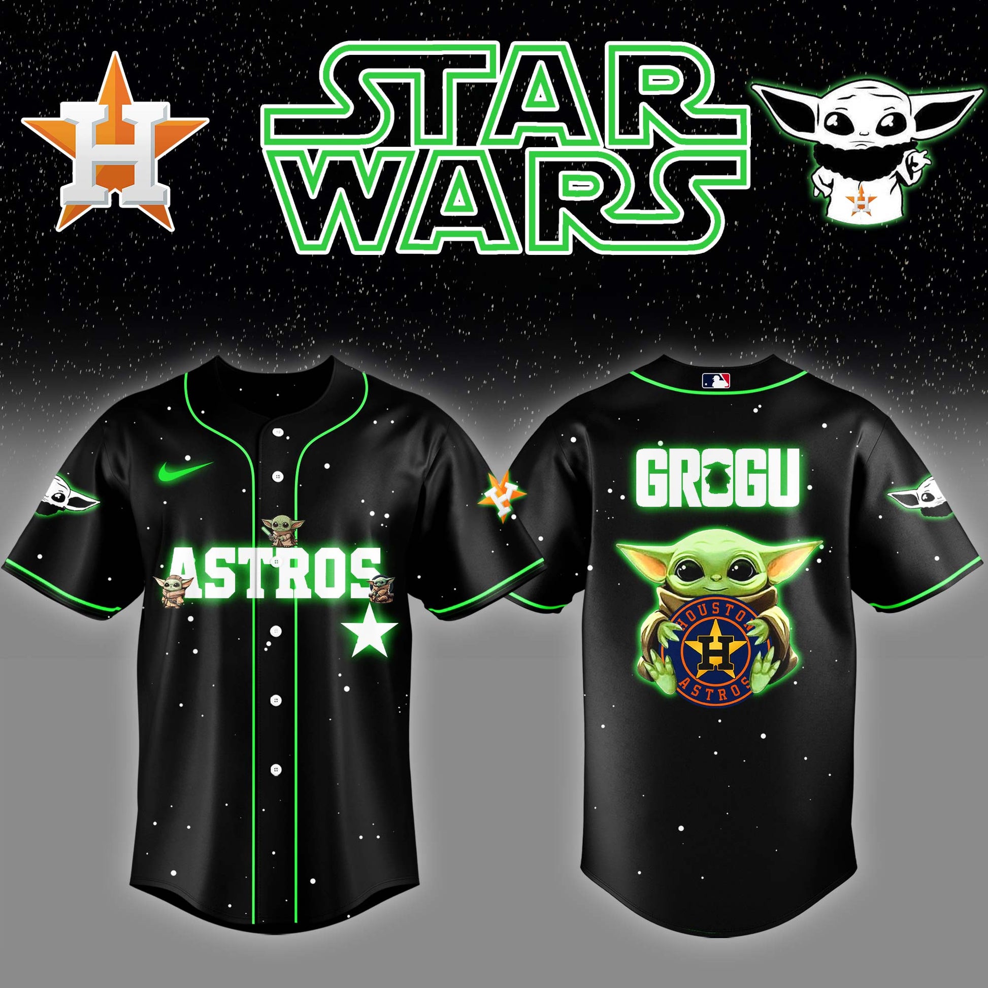 .Houston Astros x Stars Wars Grogu Night Baseball Jersey Editions Limited v3