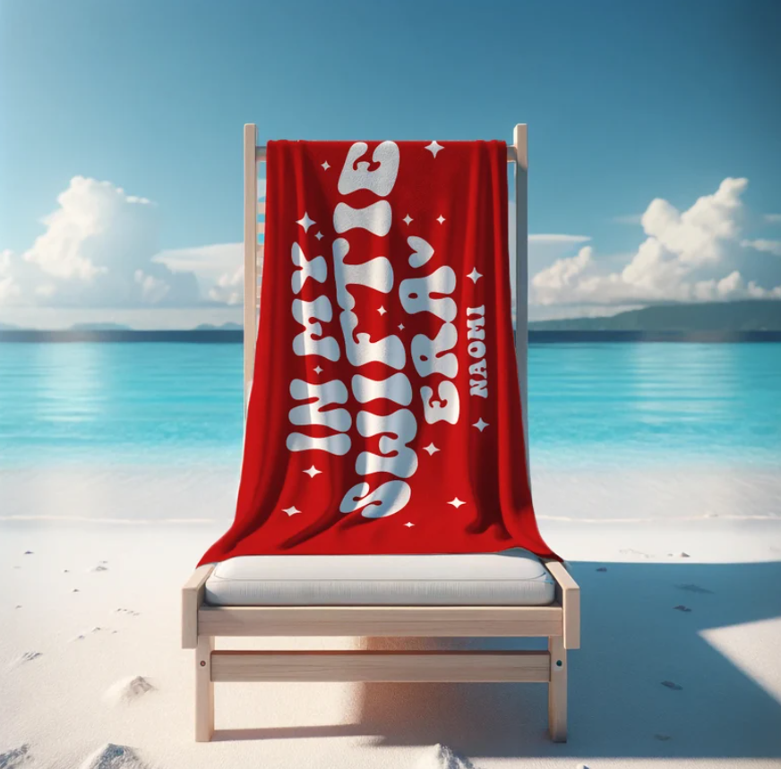 In My Swiftie Era Custom Name Beach Towel- 406TTBT134