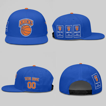 NYK 3X Champions Personalized Snapback Cap - Printed