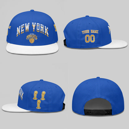 NYK 2026 Gold Champions Personalized Snapback Cap - Printed