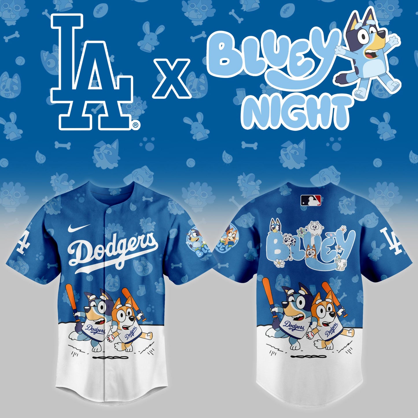 _Los Angeles Dodgers 2025 Bluey Night Limited Jersey
