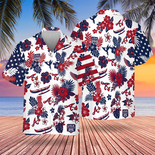 ATL Special Semiquincentennial Hawaiian Design Button Shirt V2