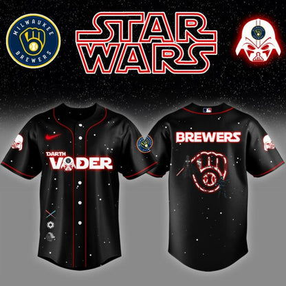 Milwaukee Brewers x Stars Wars Dead Vander Night Baseball Jersey Editions Limited v2