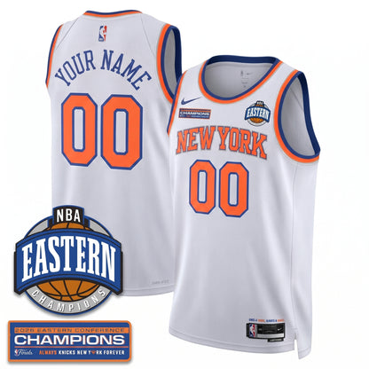 Custom NYK 2026 NBA Eastern Conference Champions Vapor Jersey - Stitched n6