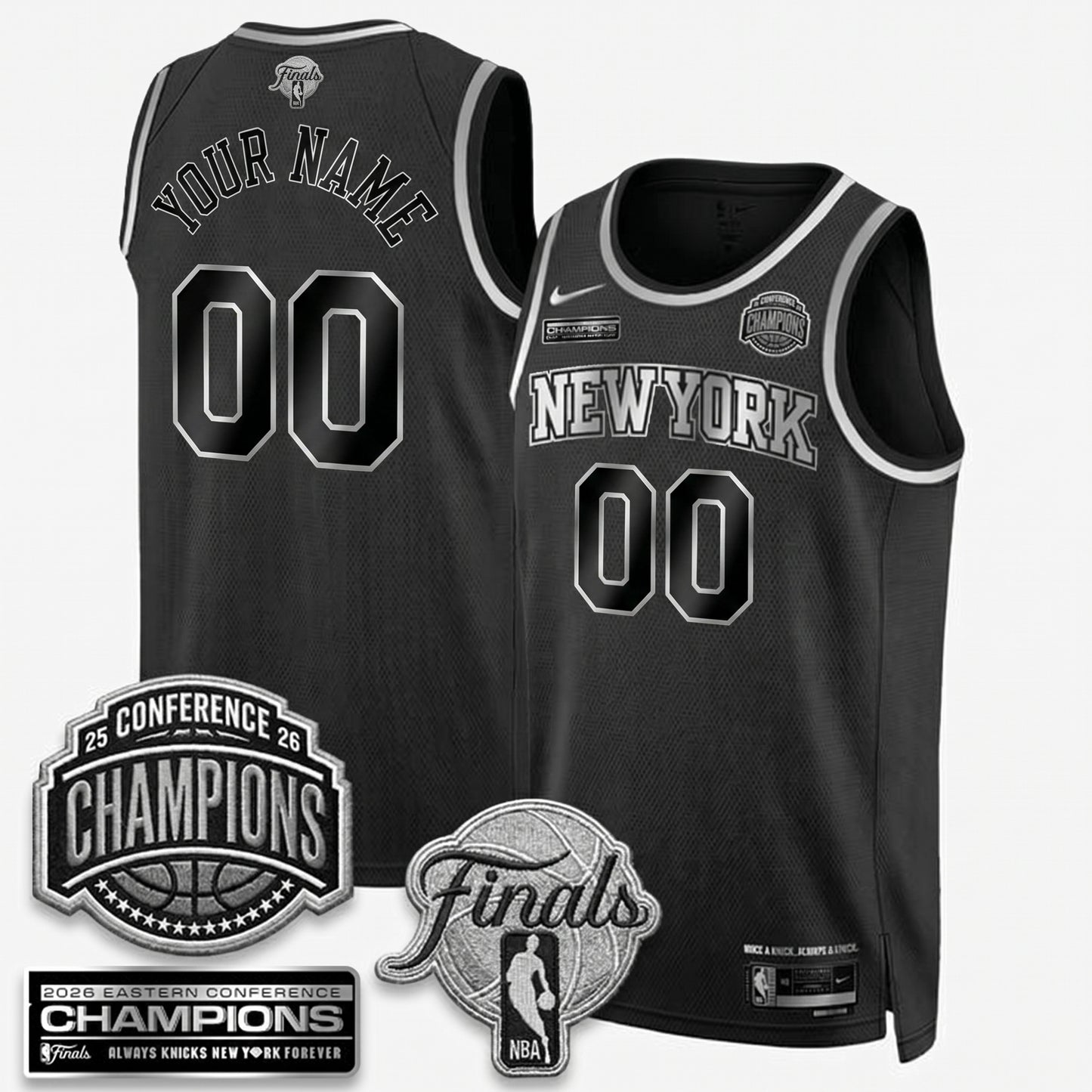 Custom NYK 2026 NBA Eastern Conference Champions Vapor Jersey - Stitched n6