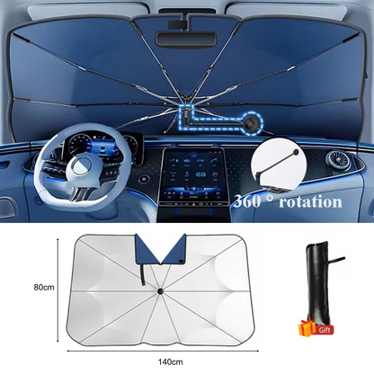 UV Protection Car Sunshade Umbrella with 360°Rotation