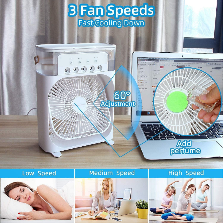 Portable 3 in 1 Mini Air Cooler Fan