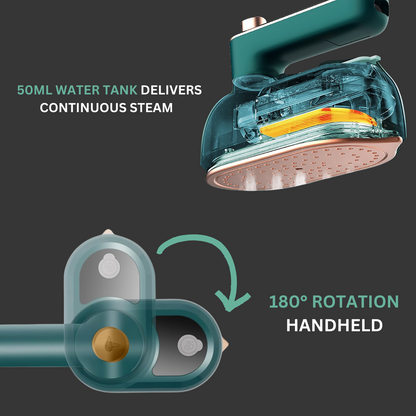 Portable Steamer Ironizze - 180° Rotation - Intelligent Anti-Scalding