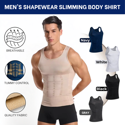 Men's Shapewear Slimming Body Tummy Control Shirt
