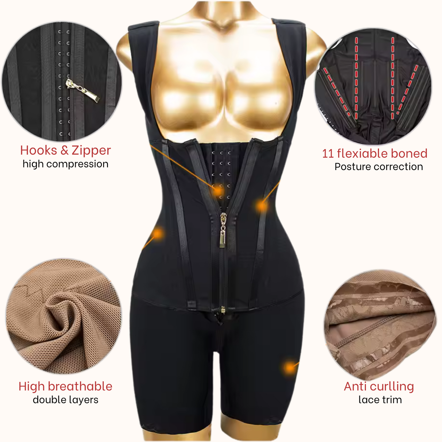 High Compression Girdle Shaper Woman Extreme Corset