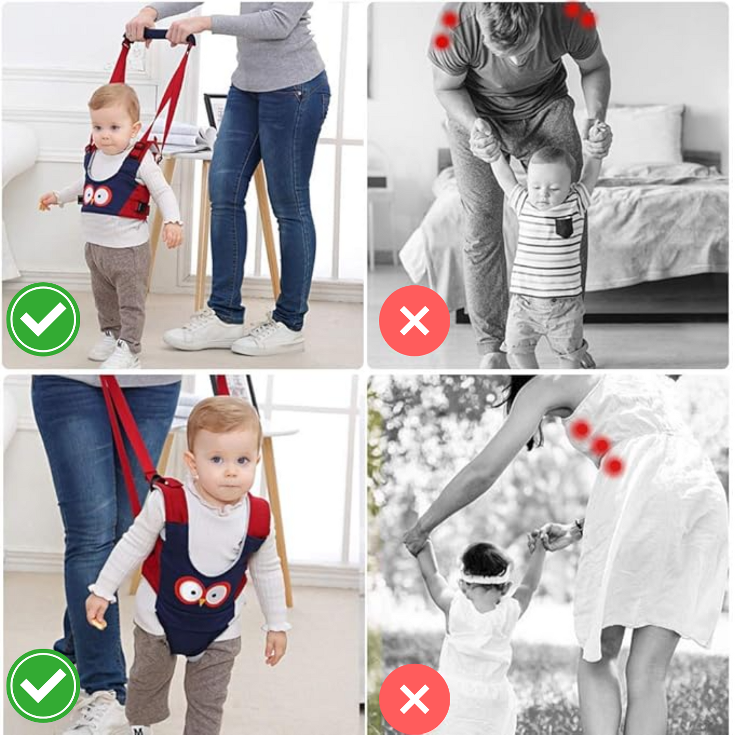 Baby Walking Harness Breathable Handheld