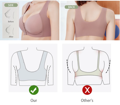 Front Button Large Size Push Up Bras