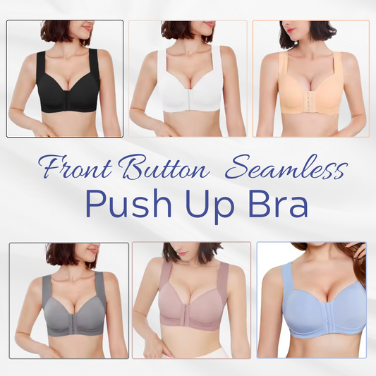 Front Button Large Size Push Up Bras