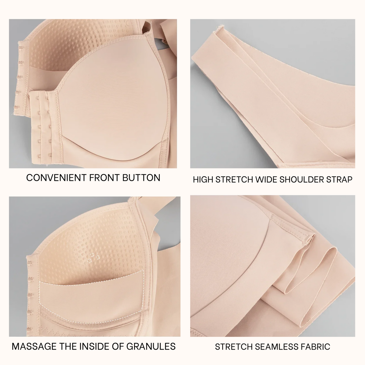 Front Button Large Size Push Up Bras